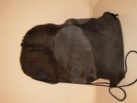 CS 1040/2025 Zaino nero nylon con laccetti in corda a tracolla